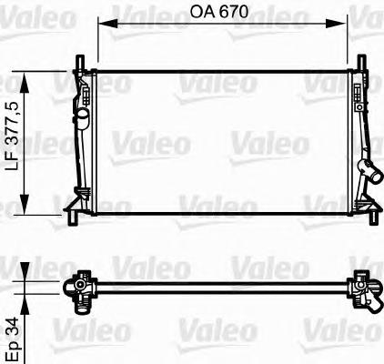 734321 VALEO radiador