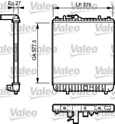 Radiador refrigeración del motor 8MK376735071 HELLA