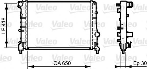 734283 VALEO radiador refrigeración del motor