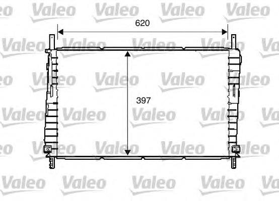 Radiador refrigeración del motor 734287 VALEO