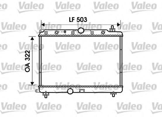 Radiador refrigeración del motor 734290 VALEO