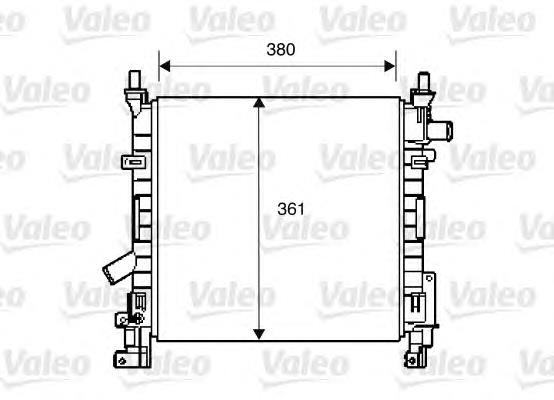 Radiador refrigeración del motor 1231795 Ford