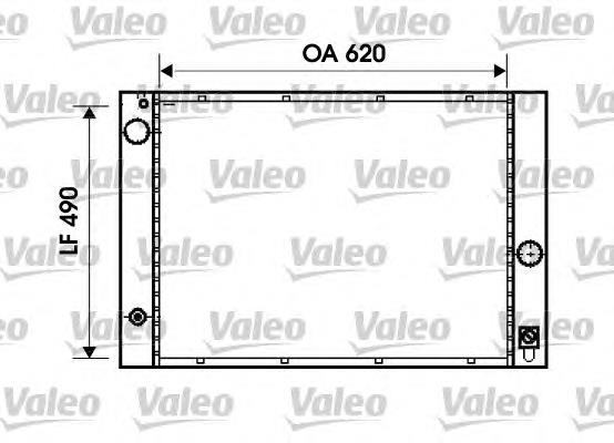 734396 VALEO radiador refrigeración del motor