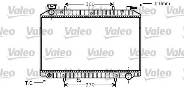 734427 VALEO radiador refrigeración del motor