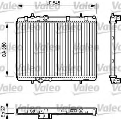 734423 VALEO radiador