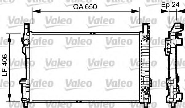 734378 VALEO radiador refrigeración del motor