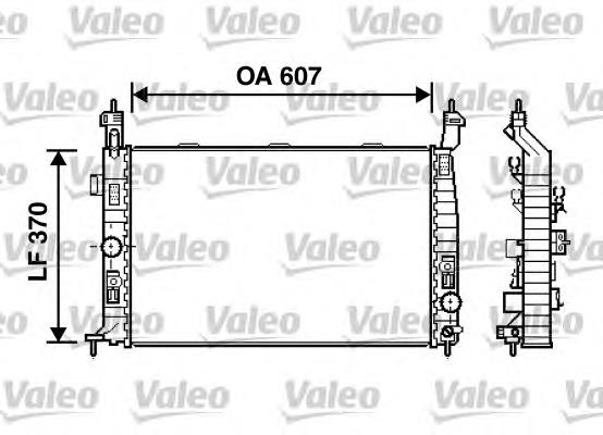 734385 VALEO radiador refrigeración del motor