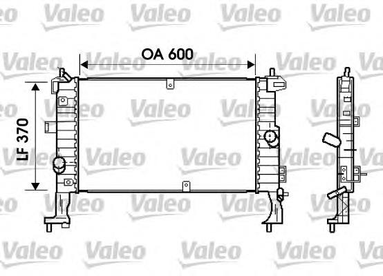 734386 VALEO radiador refrigeración del motor