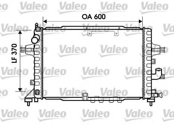 734383 VALEO radiador refrigeración del motor