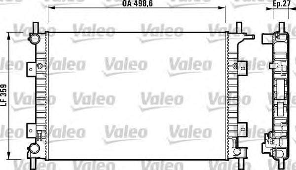 732625 VALEO radiador refrigeración del motor