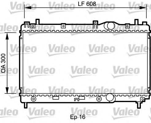 Radiador refrigeración del motor 732426 VALEO