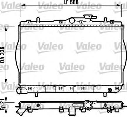 732488 VALEO radiador refrigeración del motor