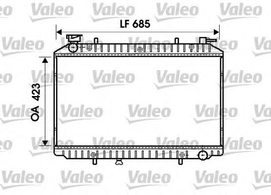 Radiador refrigeración del motor 732484 VALEO