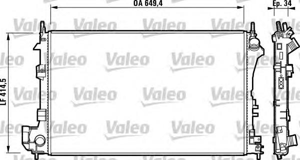 Água radiador VALEO 732877 precio, desde 89,30 EUR