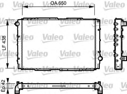 51742221 Fiat/Alfa/Lancia radiador refrigeración del motor