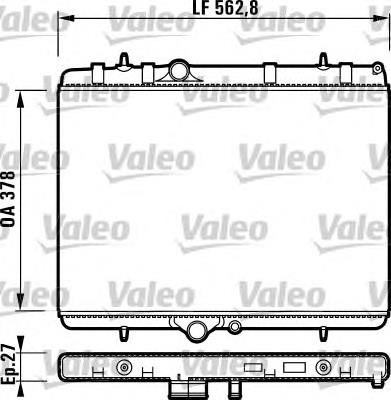 732894 VALEO radiador refrigeración del motor