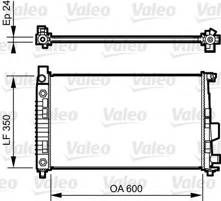 732897 VALEO radiador