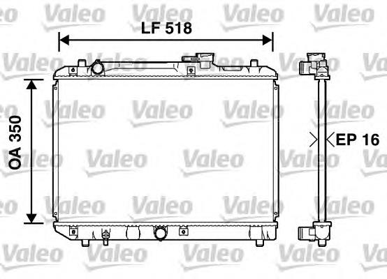 732750 VALEO radiador refrigeración del motor