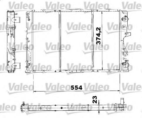 Radiador refrigeración del motor 53621A NRF