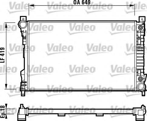 732740 VALEO radiador refrigeración del motor