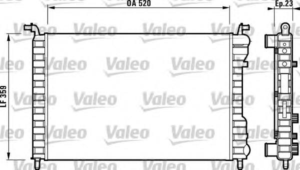 46750717 Fiat/Alfa/Lancia radiador refrigeración del motor