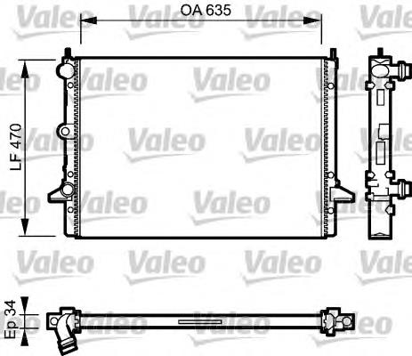 Radiador refrigeración del motor 58167 NRF