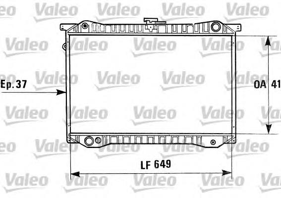 730410 VALEO radiador refrigeración del motor