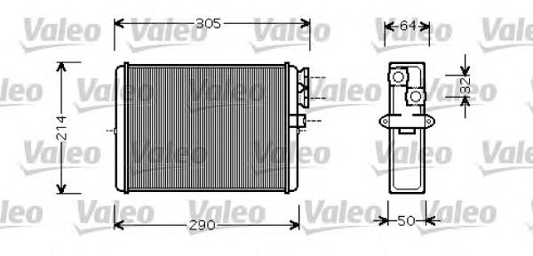 Radiador calefacción 812328 VALEO