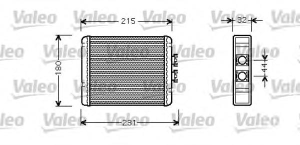Radiador de calefacción 8Z0819030 VAG/Audi