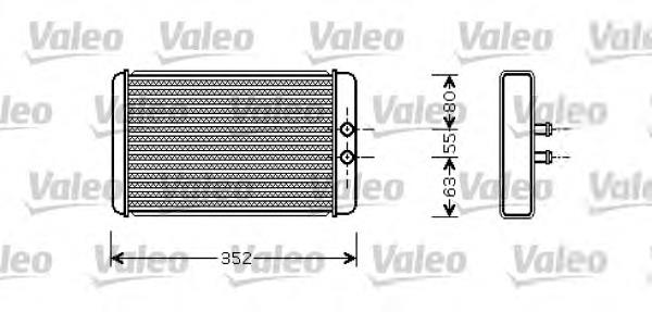 812358 VALEO radiador de calefacción