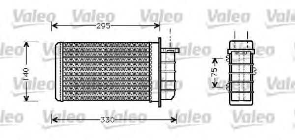 812281 VALEO radiador calefacción