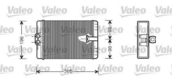 812366 VALEO radiador de calefacción