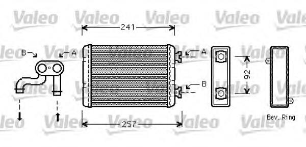 Radiador de calefacción 812360 VALEO