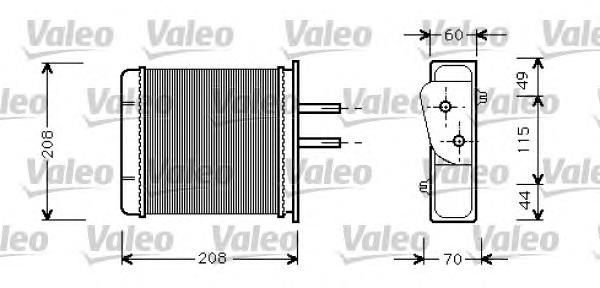 Radiador de calefacción 812145 VALEO