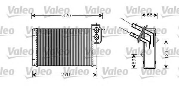 812111 VALEO radiador de calefacción