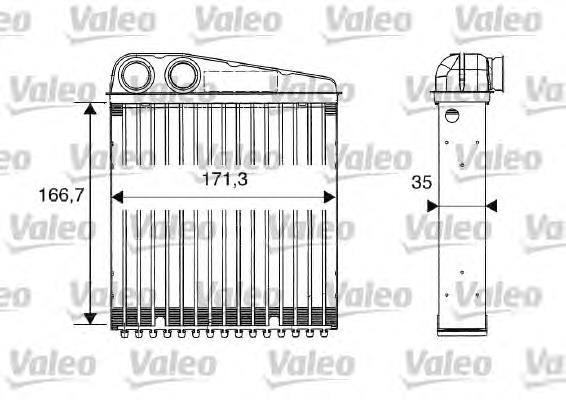 812250 VALEO radiador de calefacción