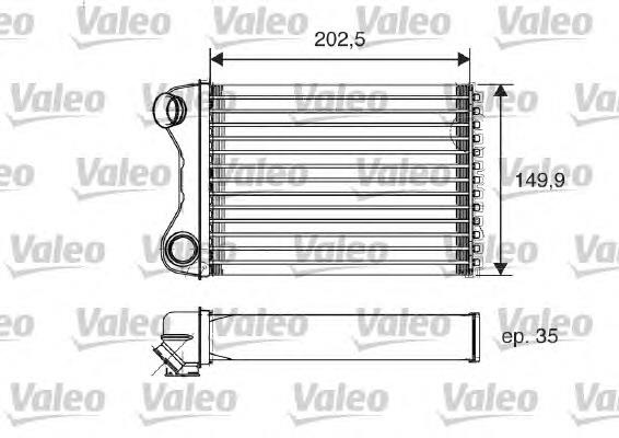 Radiador de calefacción 812211 VALEO