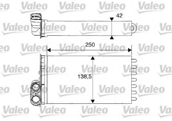 812234 VALEO radiador de calefacción