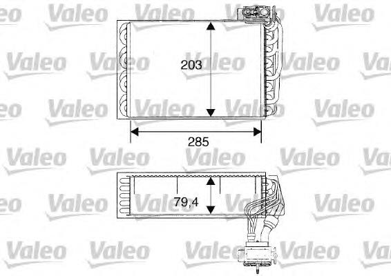 00006444A3 Peugeot/Citroen evaporador, aire acondicionado