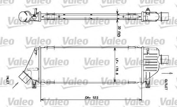 Radiador de aire de admisión 817640 VALEO