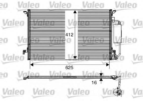 Condensador aire acondicionado 817711 VALEO