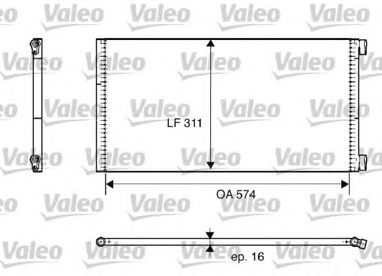 817684 VALEO condensador aire acondicionado