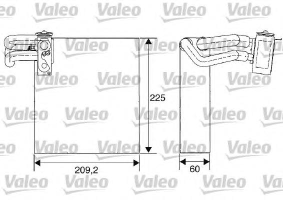 817680 VALEO evaporador, aire acondicionado