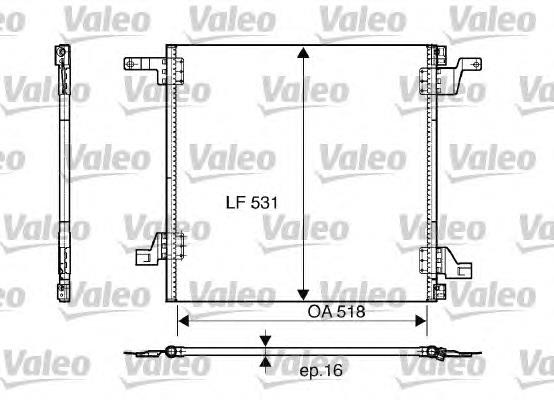 817458 VALEO Radiador de aire acondicionado