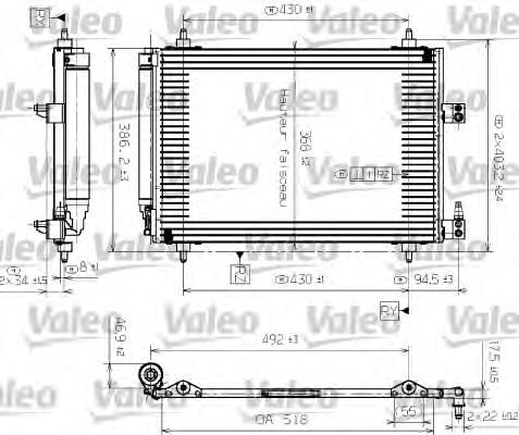 817464 VALEO condensador aire acondicionado