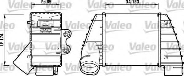 817487 VALEO radiador de aire de admisión