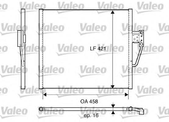 817607 VALEO Radiador de aire acondicionado