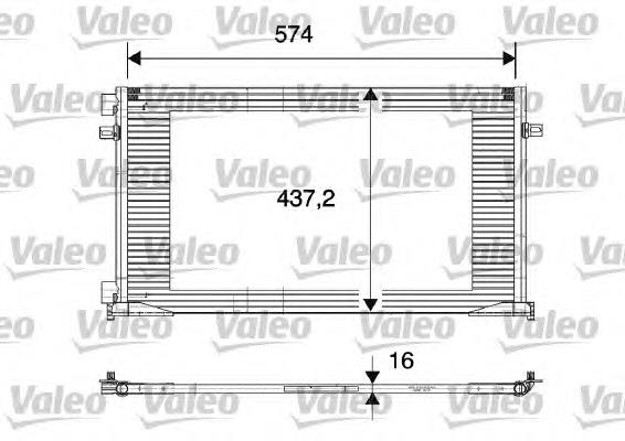817577 VALEO Radiador de aire acondicionado