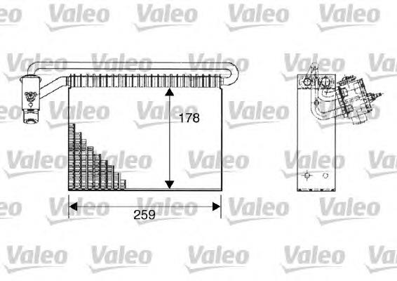 817511 VALEO evaporador, aire acondicionado