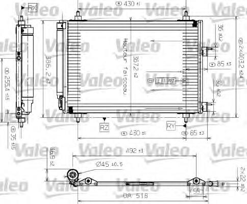 817524 VALEO condensador aire acondicionado